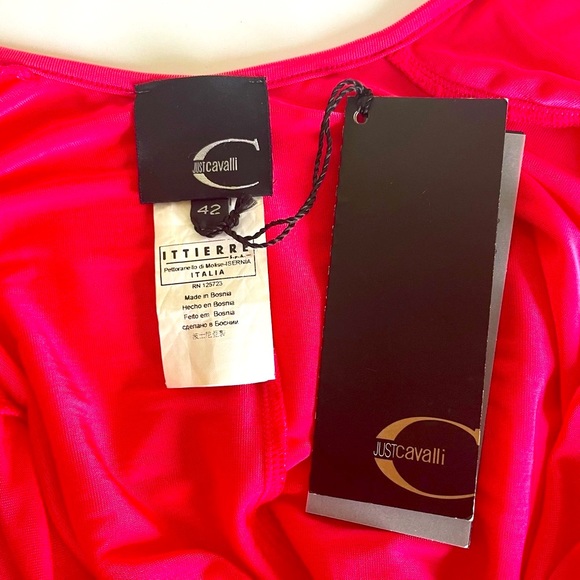 JUST CAVALLI Pink Sleeveless Top 6/42 - Picture 8 of 10